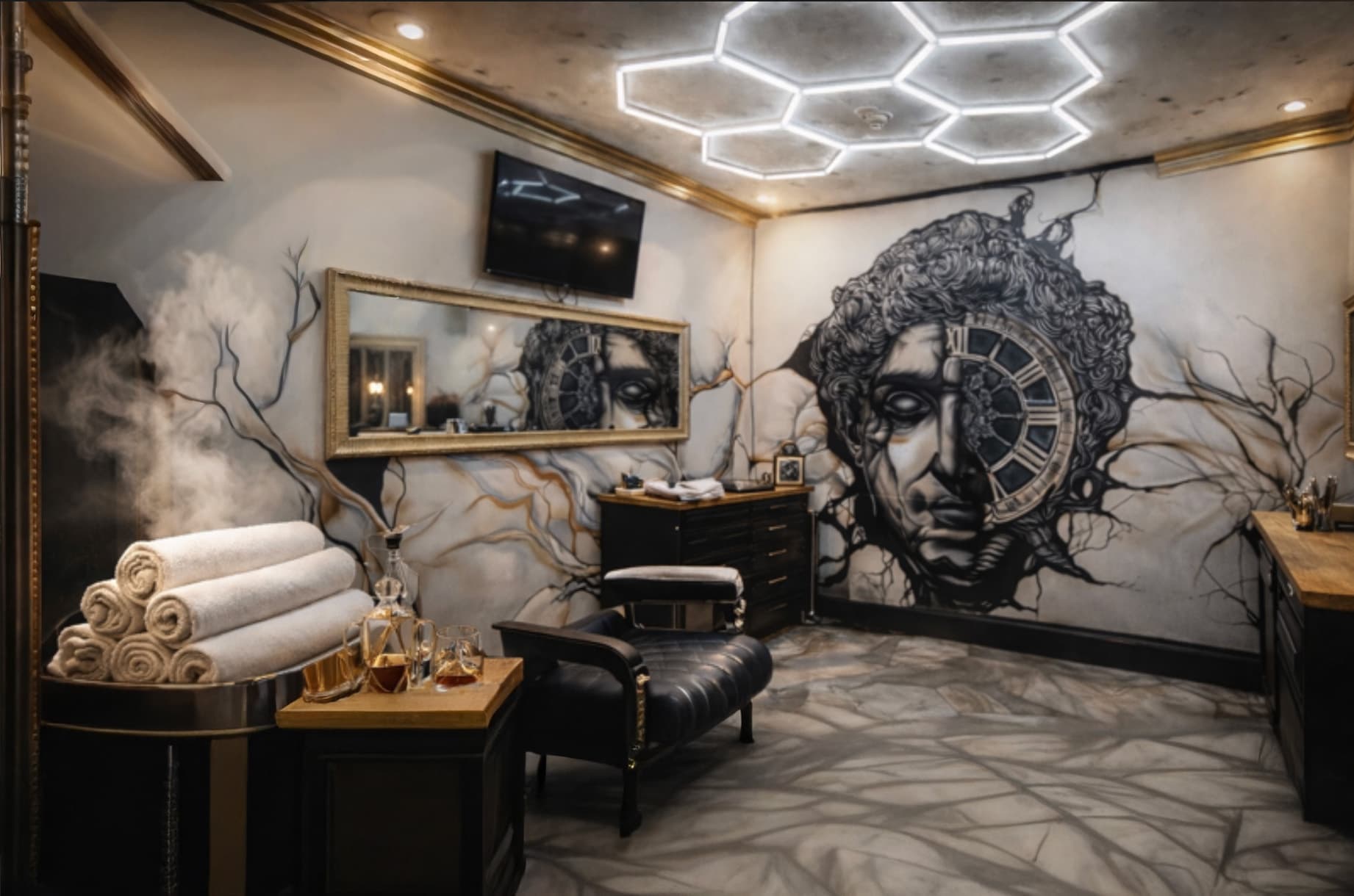 Ultra Barber Salon about hero background